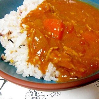 豚ひき肉とトマト缶のカレー